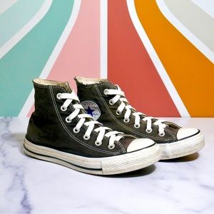 Converse High Top Shoes - Gray - Women’s Size 6.5, Men’s Size 4.5, Youth 4.5